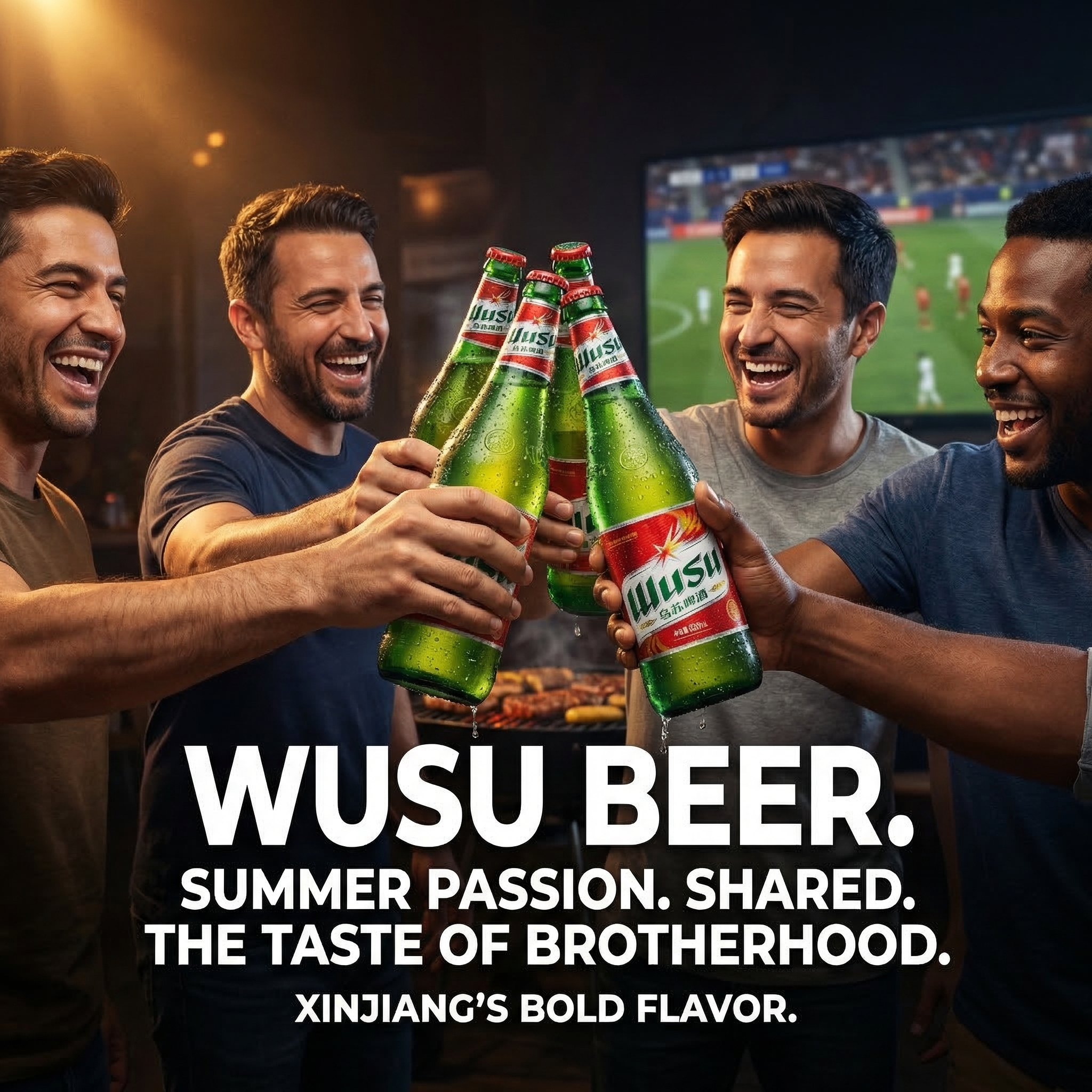 乌苏啤酒聚会宣传图