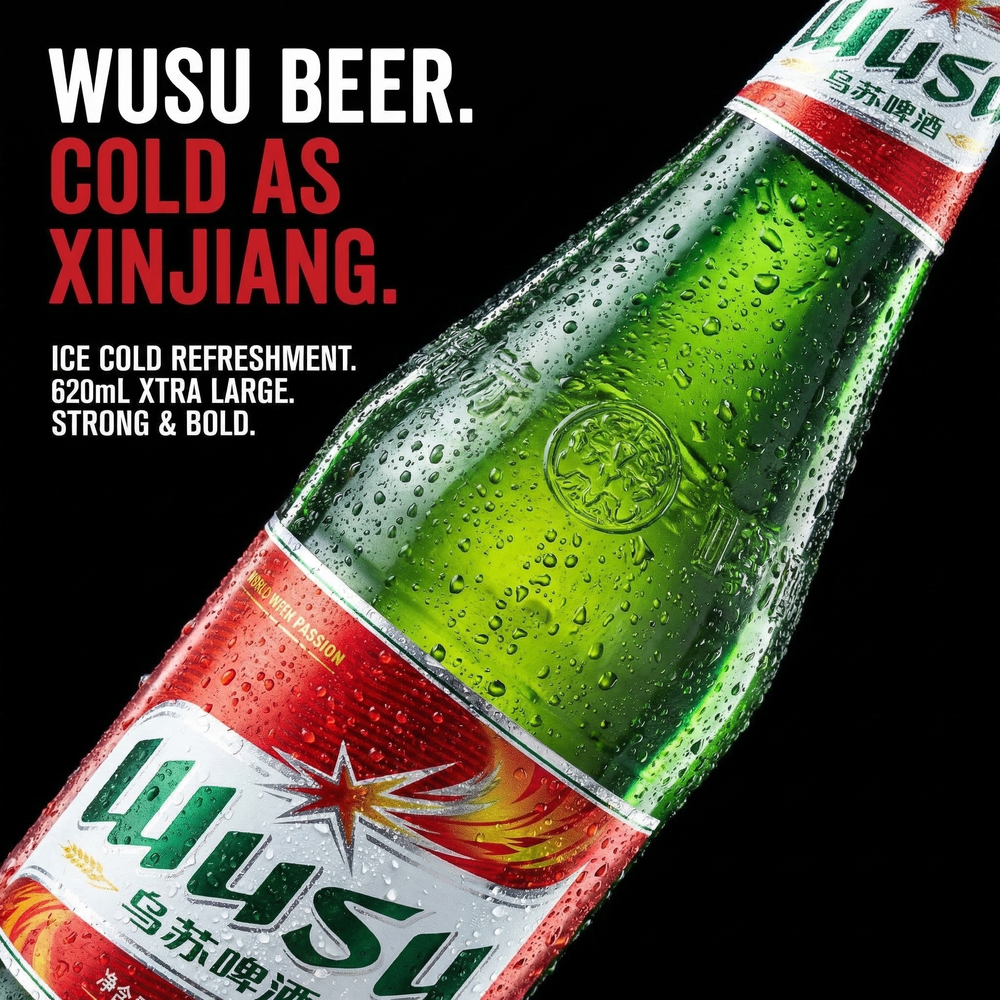 乌苏啤酒电商宣传图